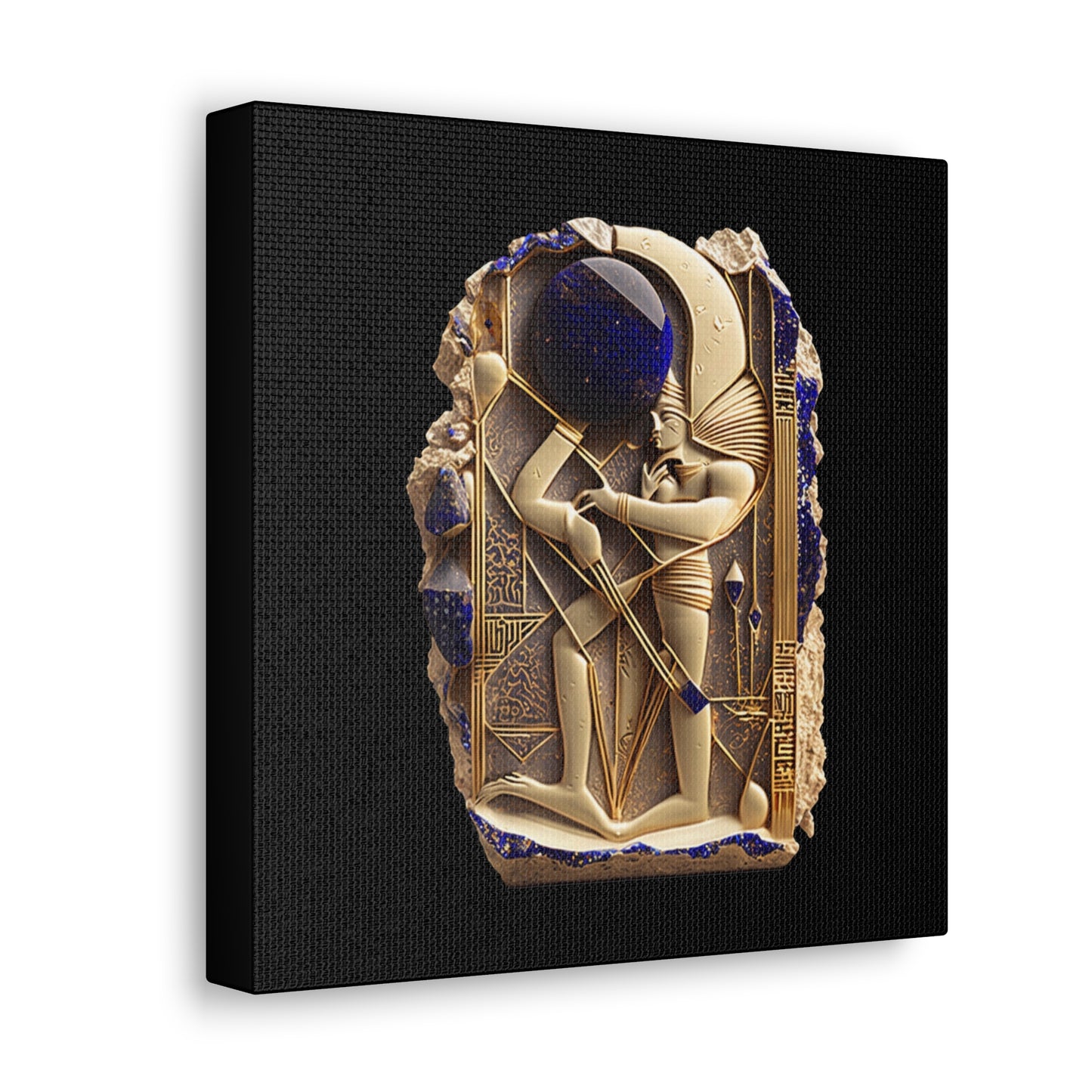 Ancient Artifact Gold and Lapis Lazuli Canvas Gallery Wraps