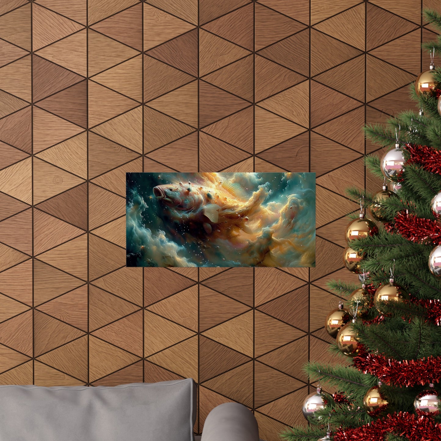 Fish Cloud Matte Poster