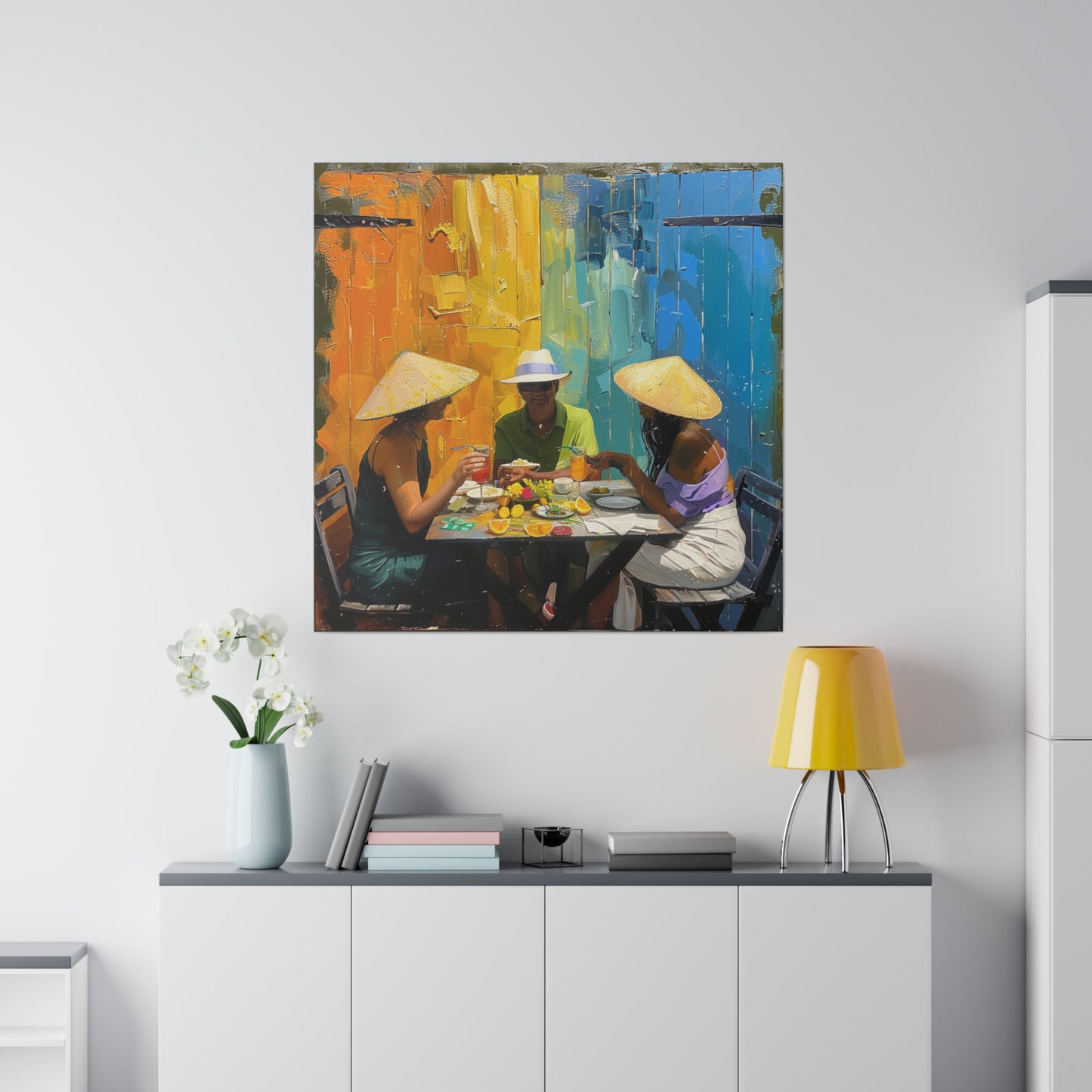 Lunch in Charleston 2 Matte Canvas, Stretched, 0.75"