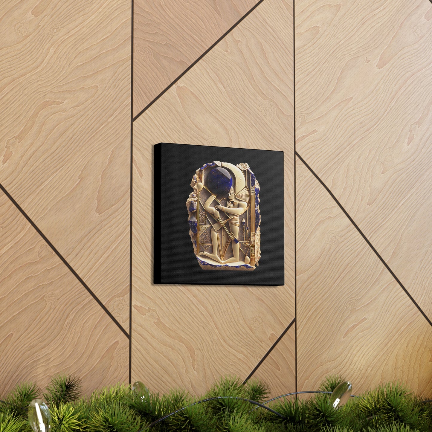 Ancient Artifact Gold and Lapis Lazuli Canvas Gallery Wraps