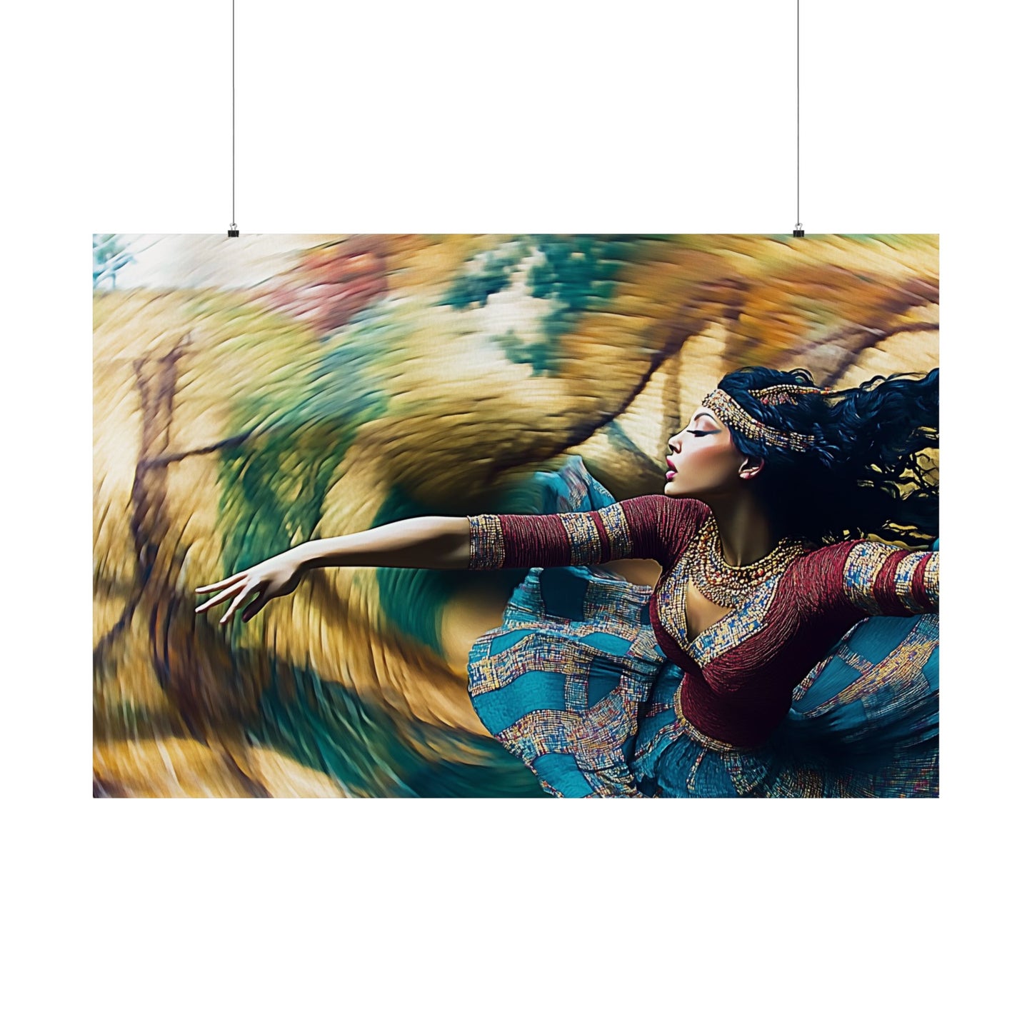 Spinning Dancer Matte Poster