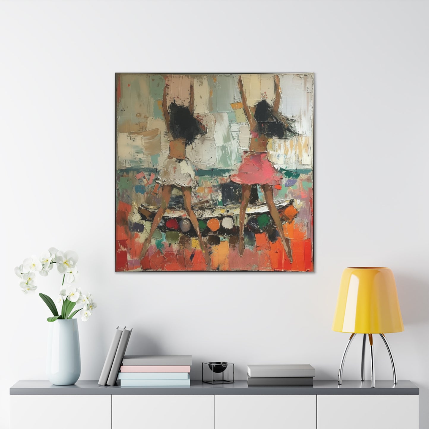 Dancing Girls Canvas Wrap