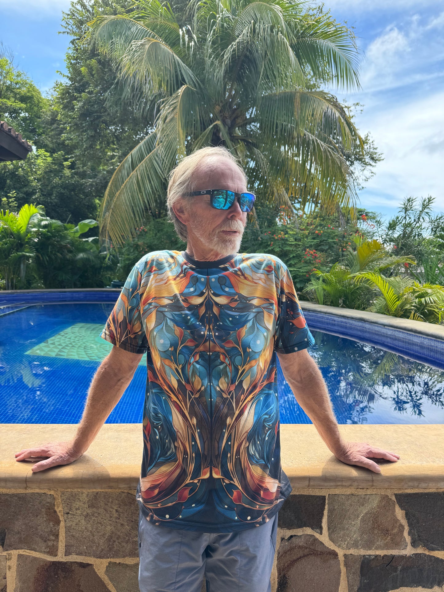 Kelp Mirror Unisex Cut & Sew Tee (AOP)