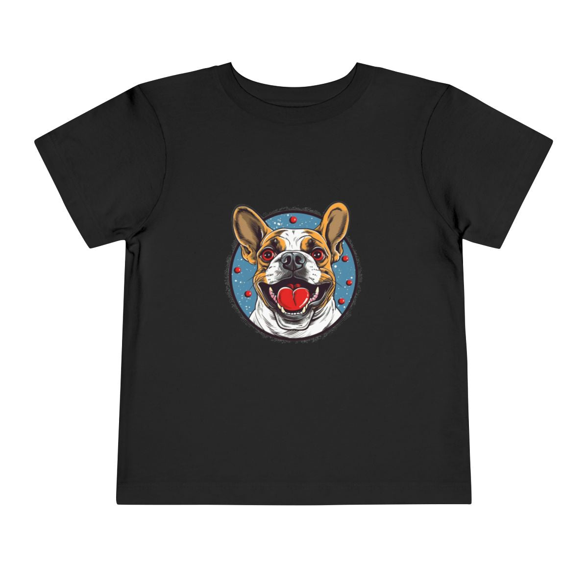 French Bulldog Toddler T-Shirt — Black front