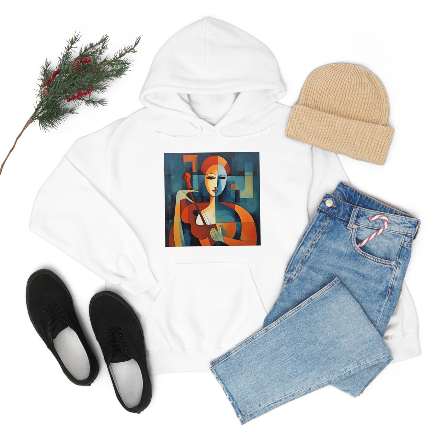 Lady Cubismo Unisex Heavy Blend™ Hooded Sweatshirt