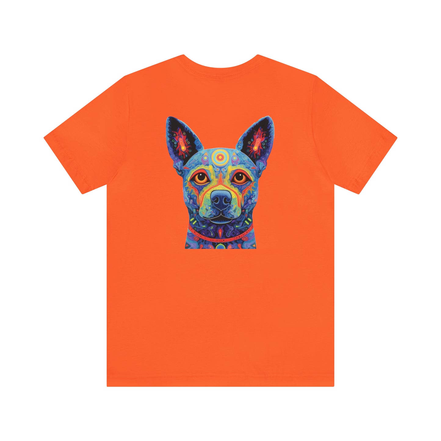 Psychedelic Dog Back Unisex Jersey Short Sleeve Tee