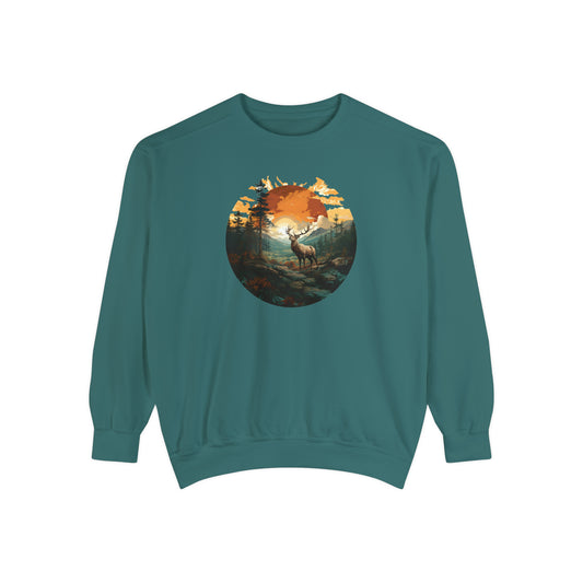 Elk Unisex Garment-Dyed Sweatshirt