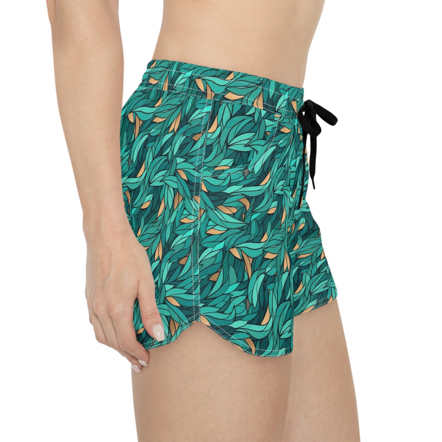 Kelp Swirls Women's Casual Shorts (AOP)