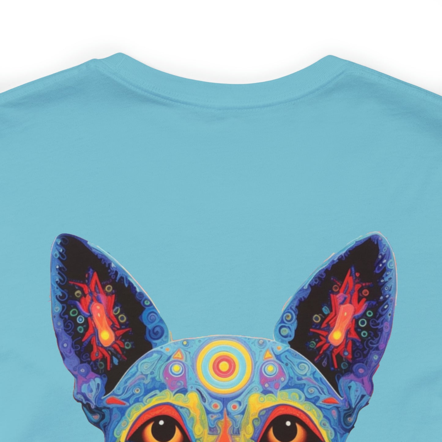 Psychedelic Dog Back Unisex Jersey Short Sleeve Tee