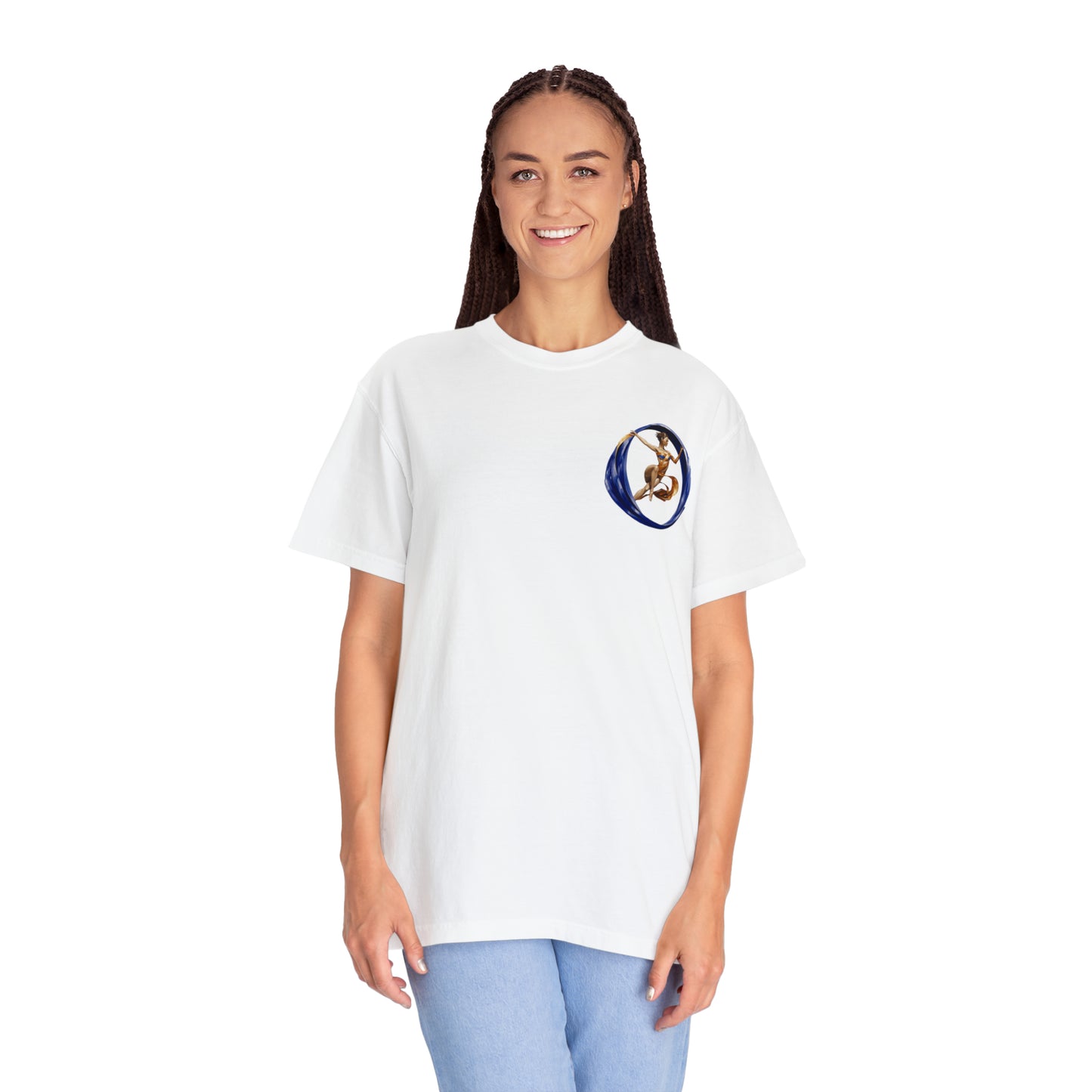 Aqueous Dancer Front Unisex Garment-Dyed T-shirt