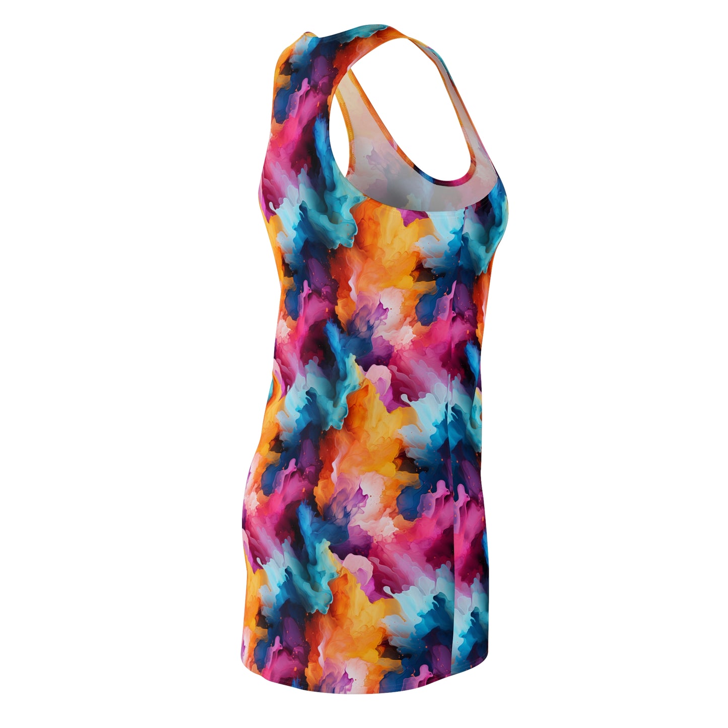 Water Color Women's Cut & Sew Racerback Dress (AOP)