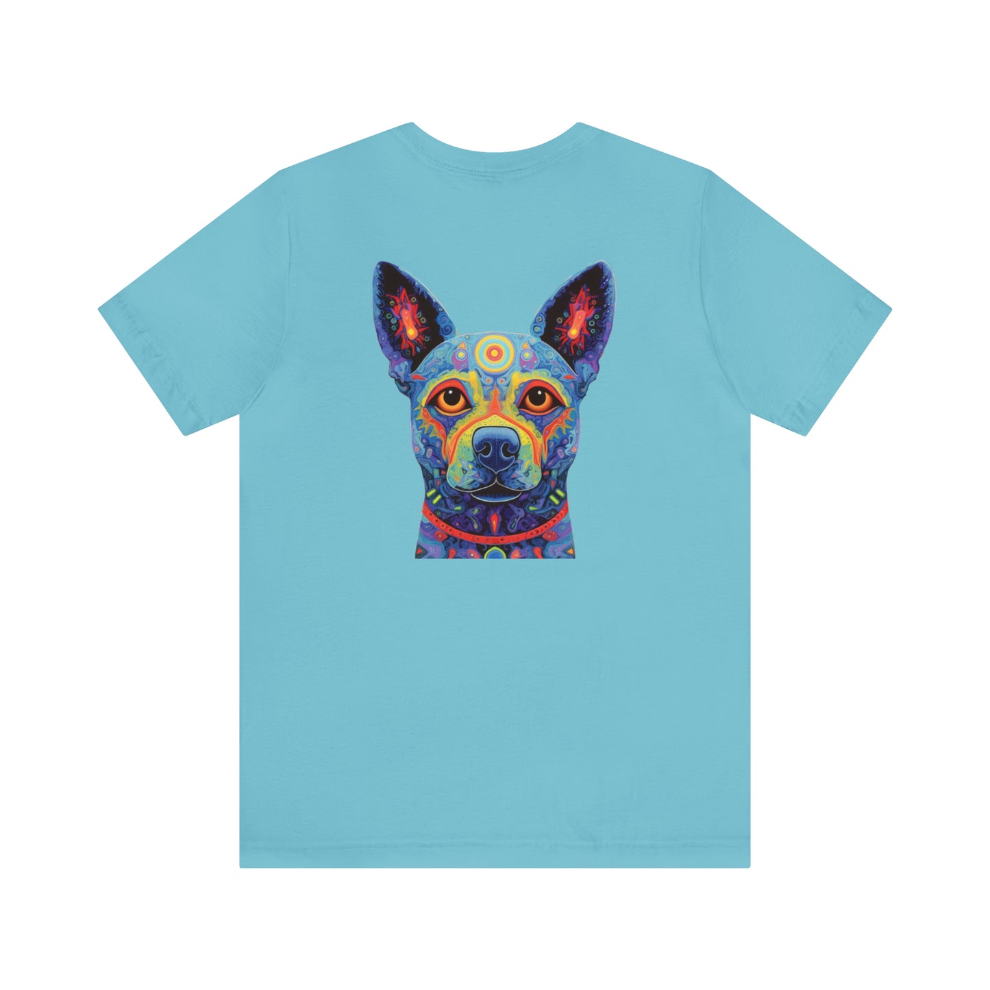 Psychedelic Dog Back Unisex Jersey Short Sleeve Tee