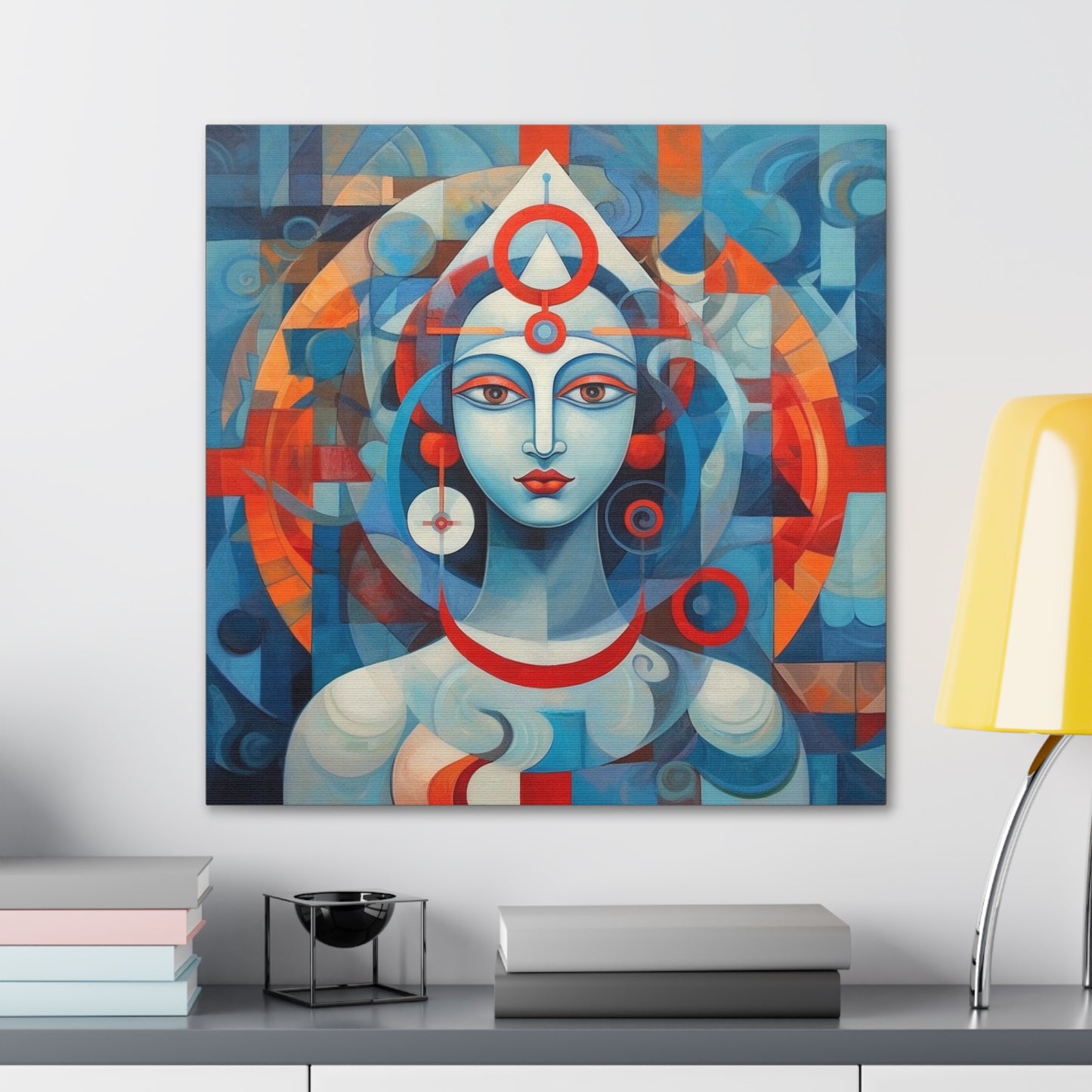 Hindu Goddess, Vesica Piscis Canvas Gallery Wraps