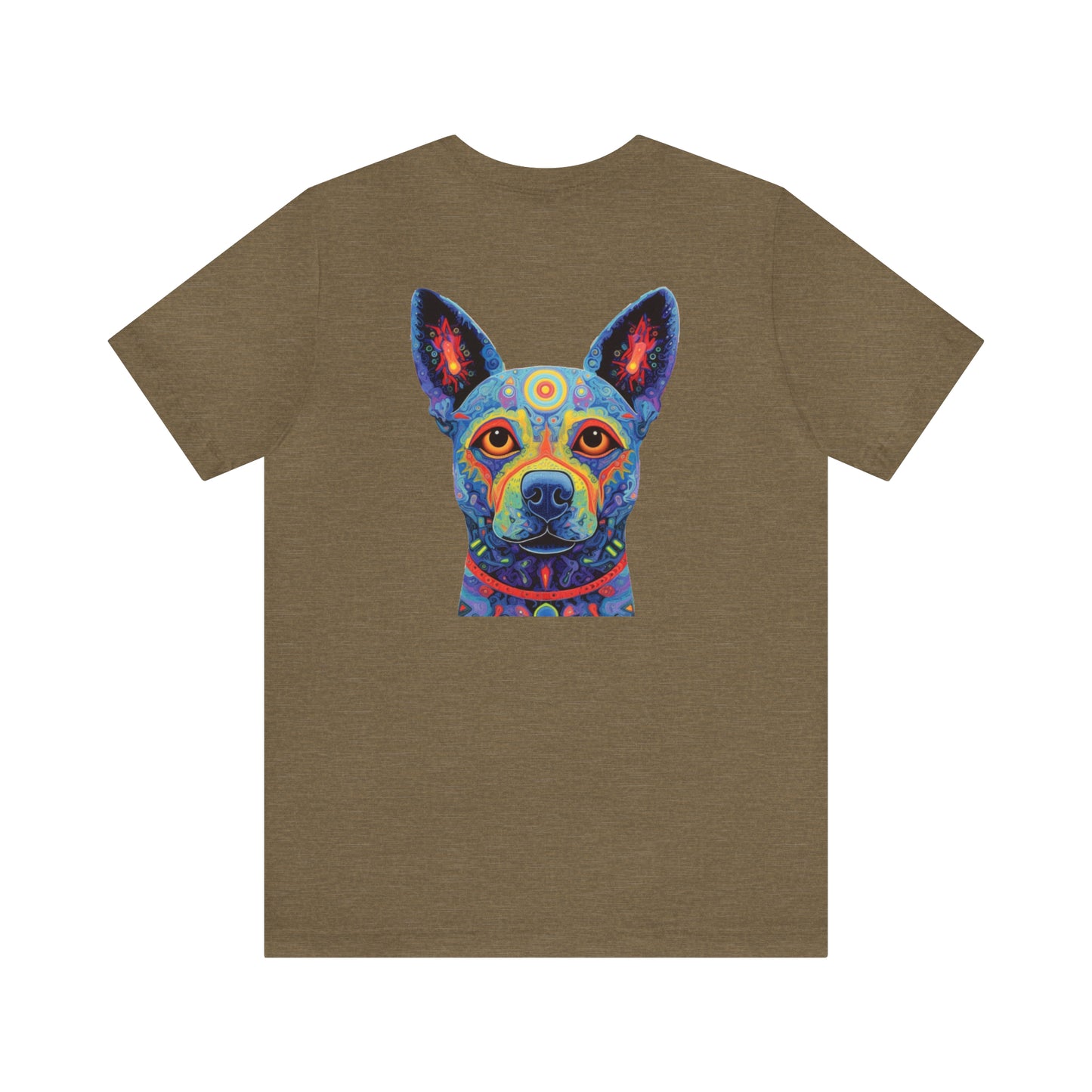 Psychedelic Dog Back Unisex Jersey Short Sleeve Tee