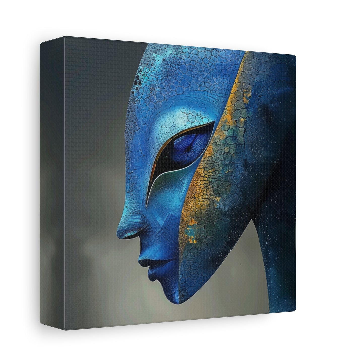 Blue Alien Matte Canvas, Stretched, 1.25"