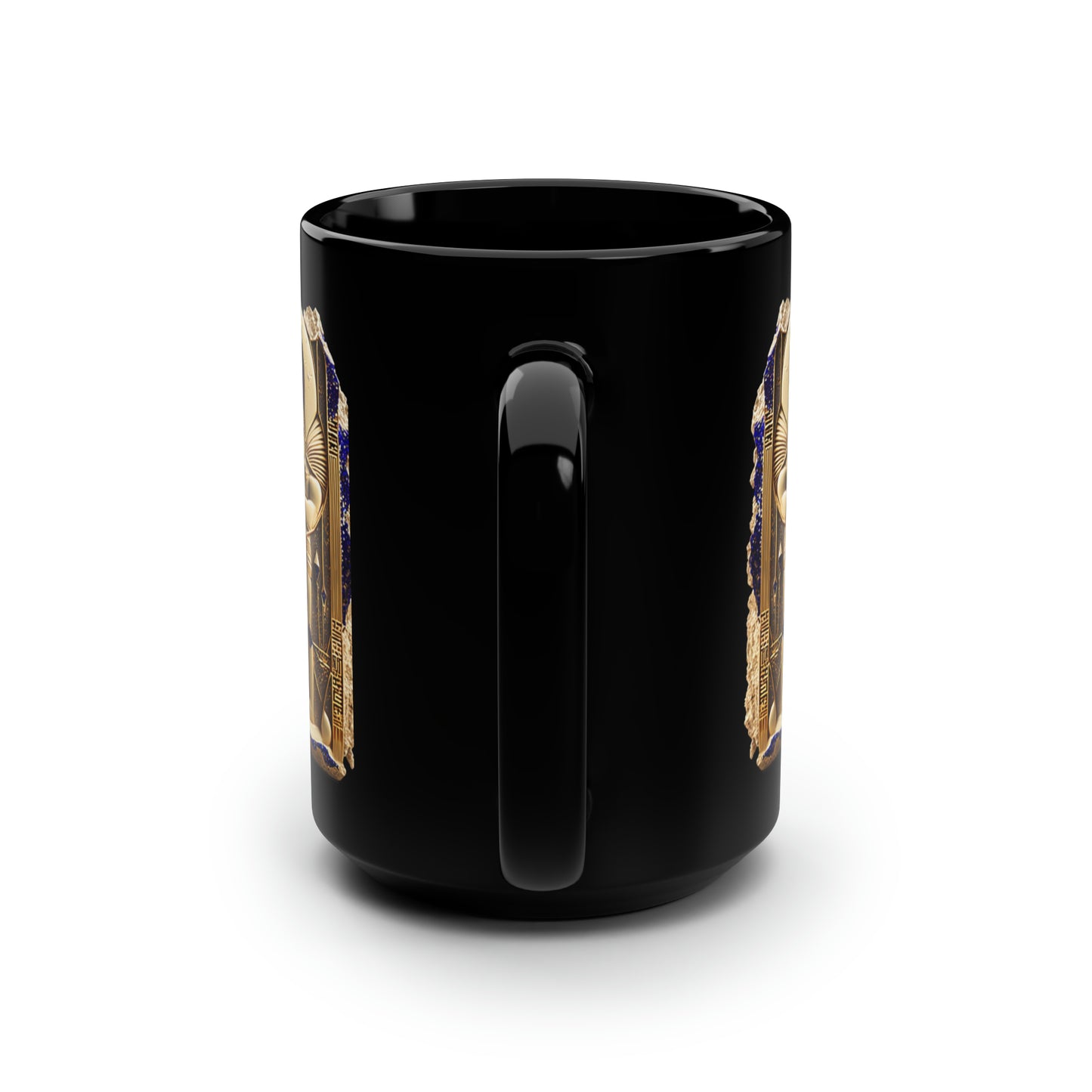 Ancient Artifacts Black Mug, 15oz