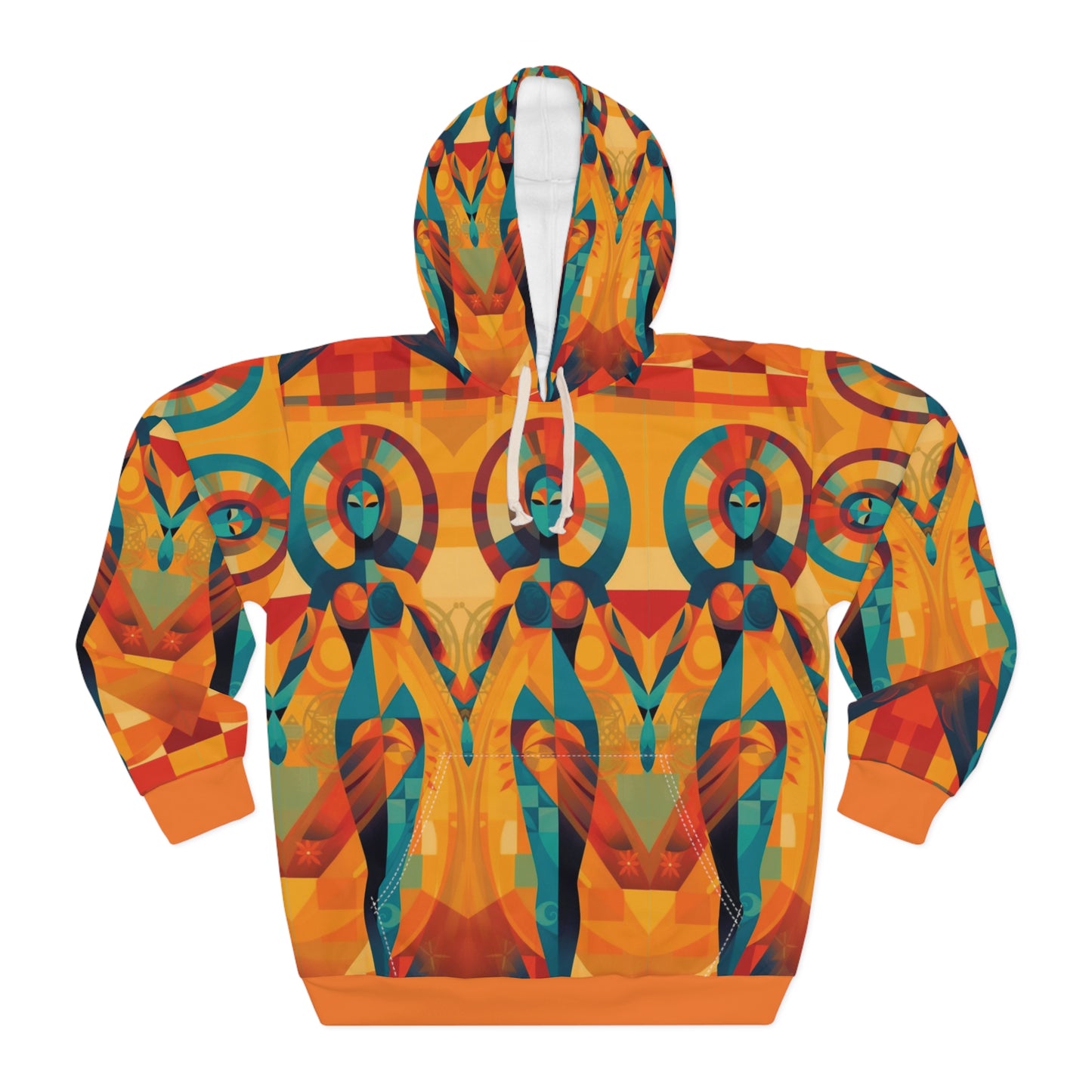 Tantric Cubists Unisex Pullover Hoodie (AOP)