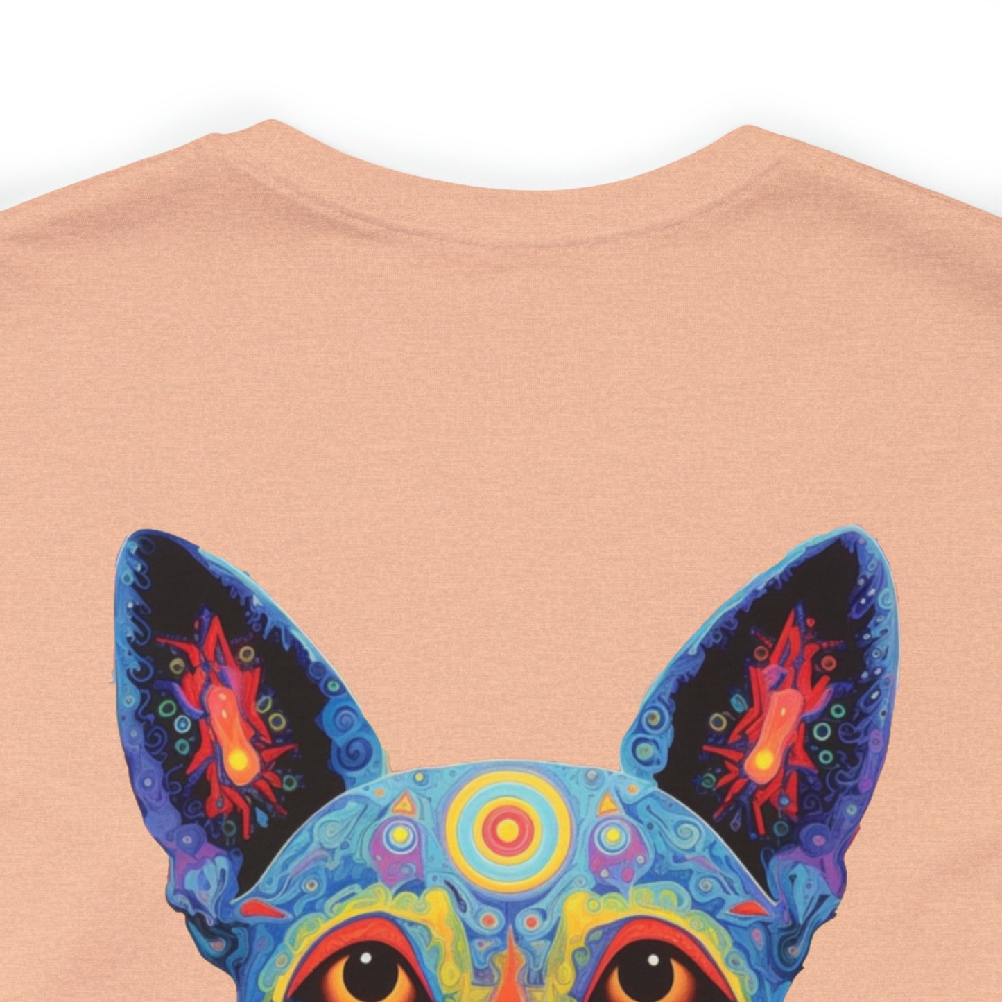 Psychedelic Dog Back Unisex Jersey Short Sleeve Tee