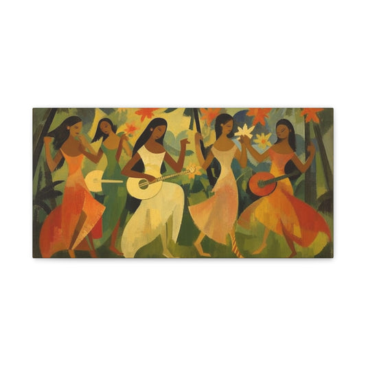 Tropical Music and Movement Canvas Gallery Wraps