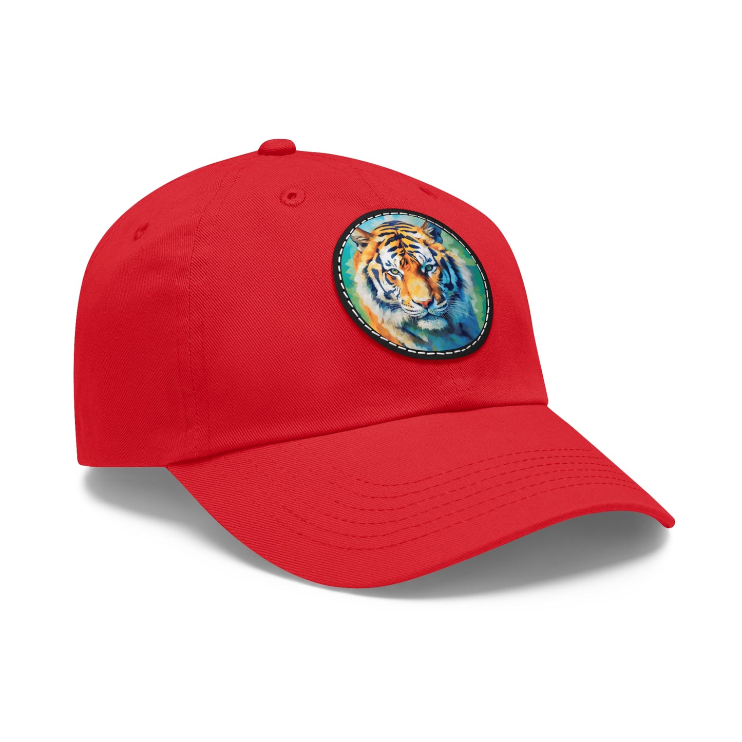 Tiger Hat with Leather Patch (Round)