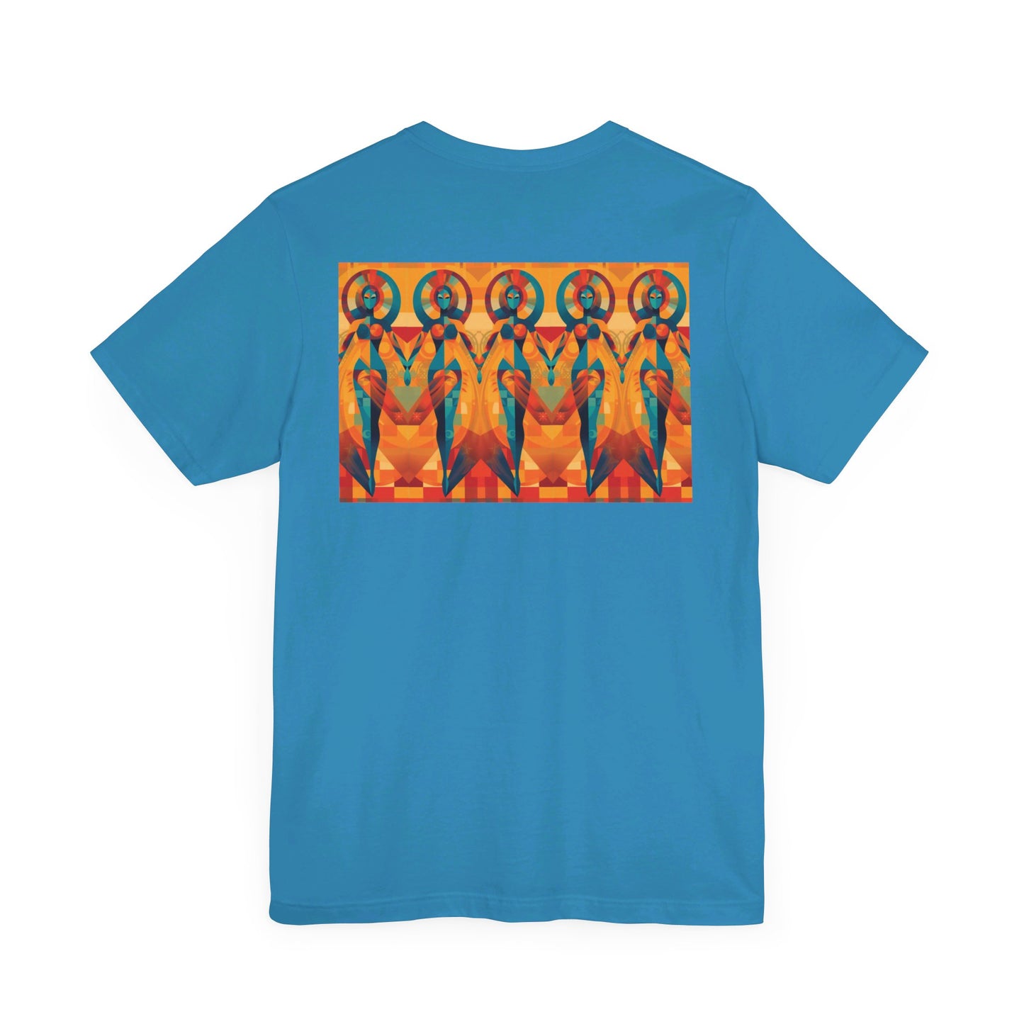 Tantric Cubists Back Unisex Jersey Short Sleeve Tee