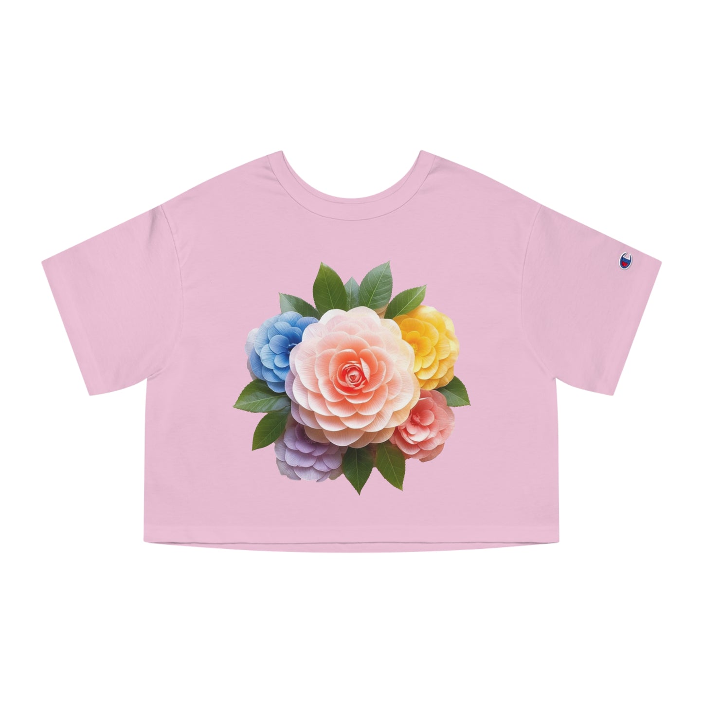 Japanese Camelia Champion Women's Heritage Cropped T-Shirt