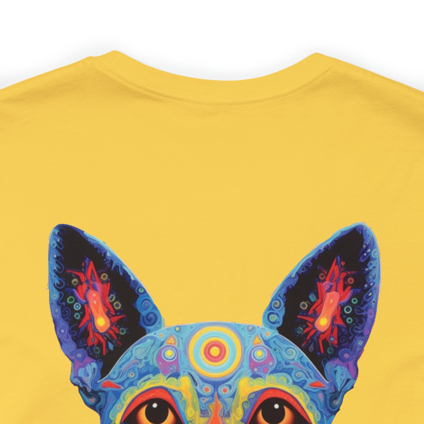 Psychedelic Dog Back Unisex Jersey Short Sleeve Tee