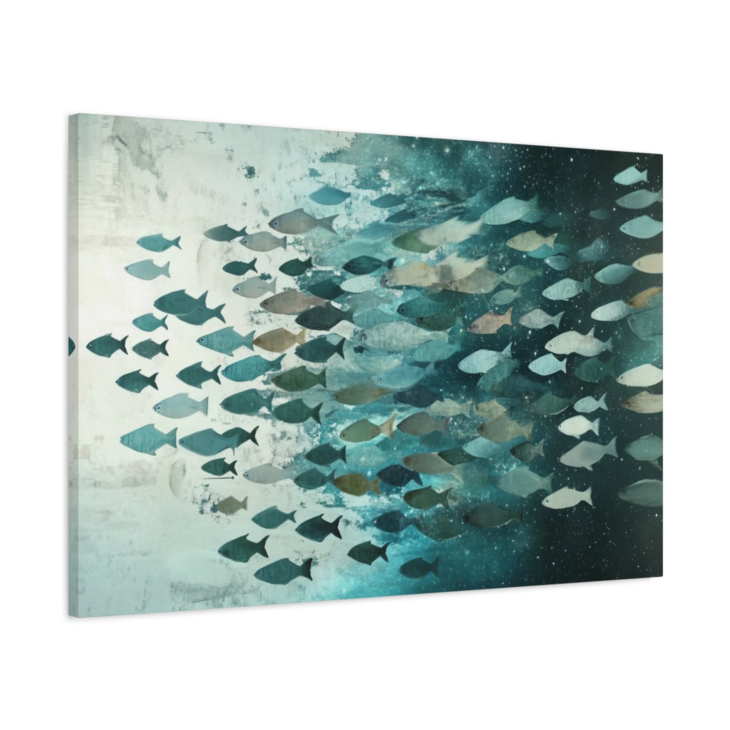 Cool Fish School Matte Canvas, Stretched, 1.25"