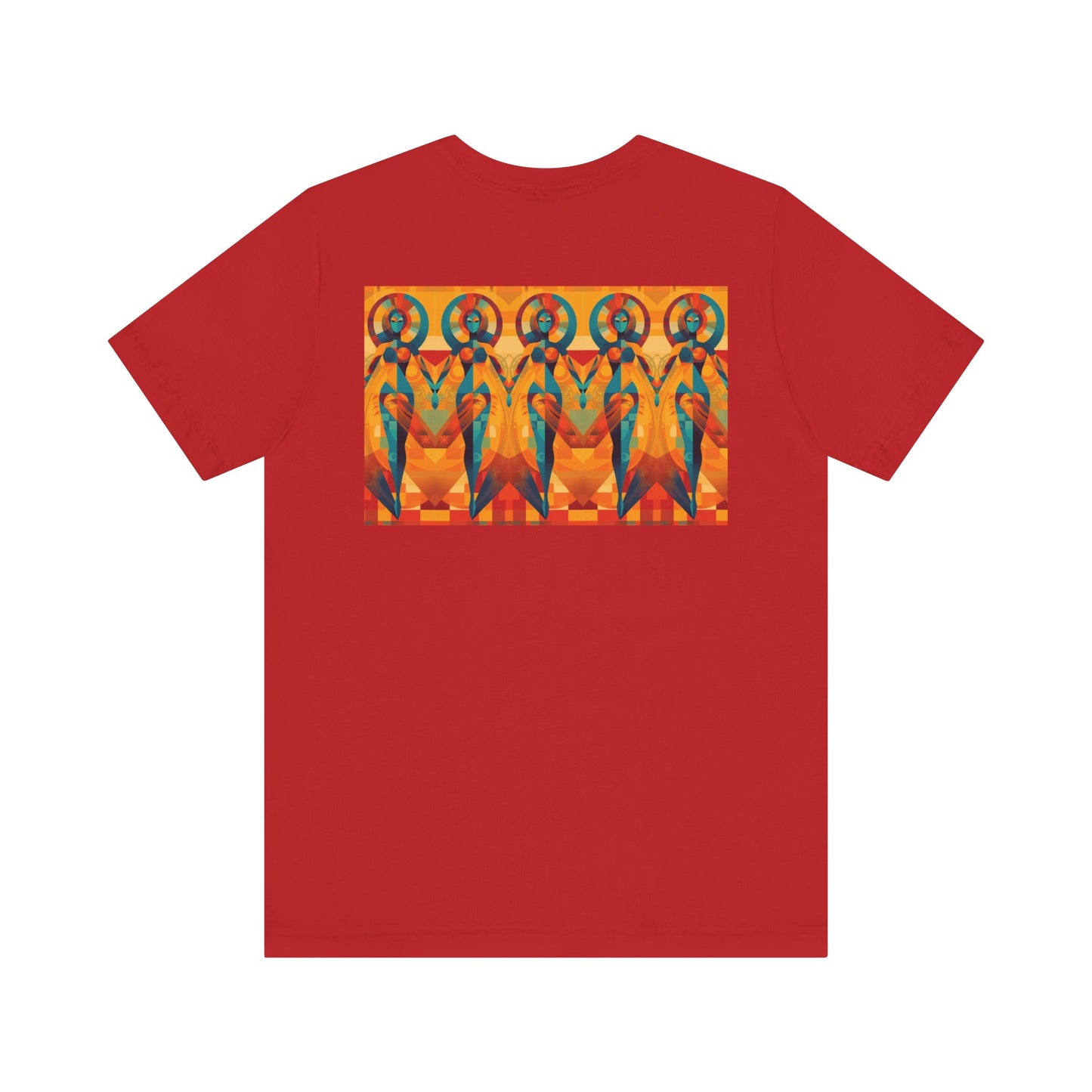 Tantric Cubists Back Unisex Jersey Short Sleeve Tee