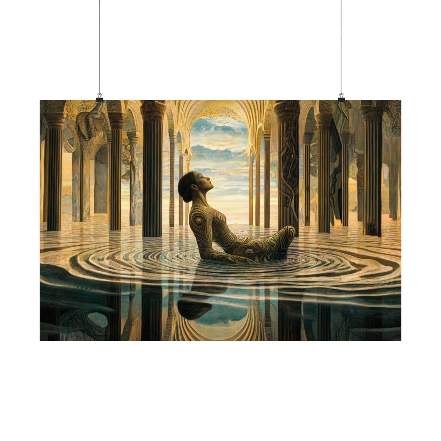 Water Temple Matte Horizontal Posters