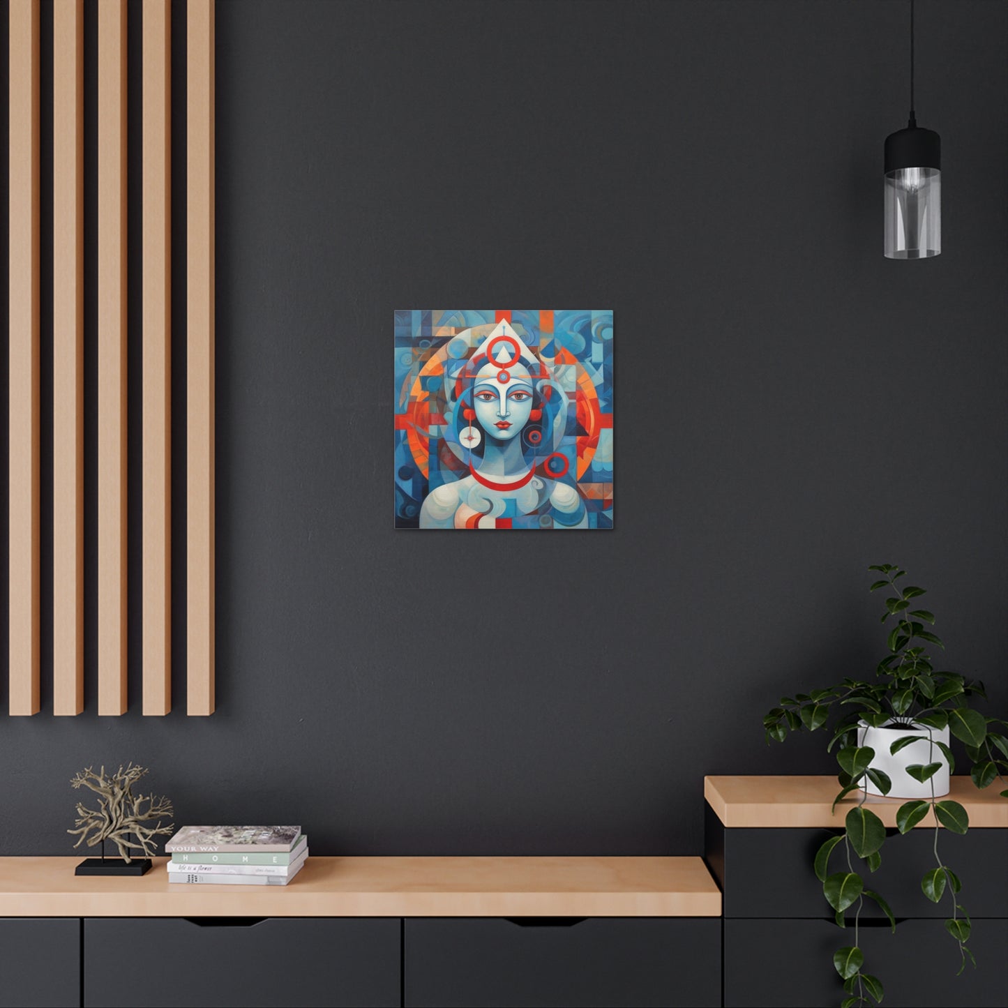 Hindu Goddess, Vesica Piscis Canvas Gallery Wraps