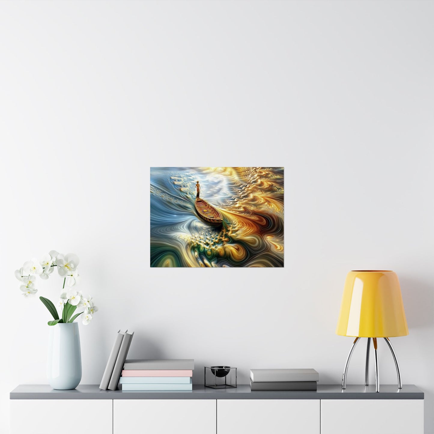 Ocean Swirls Matte Poster