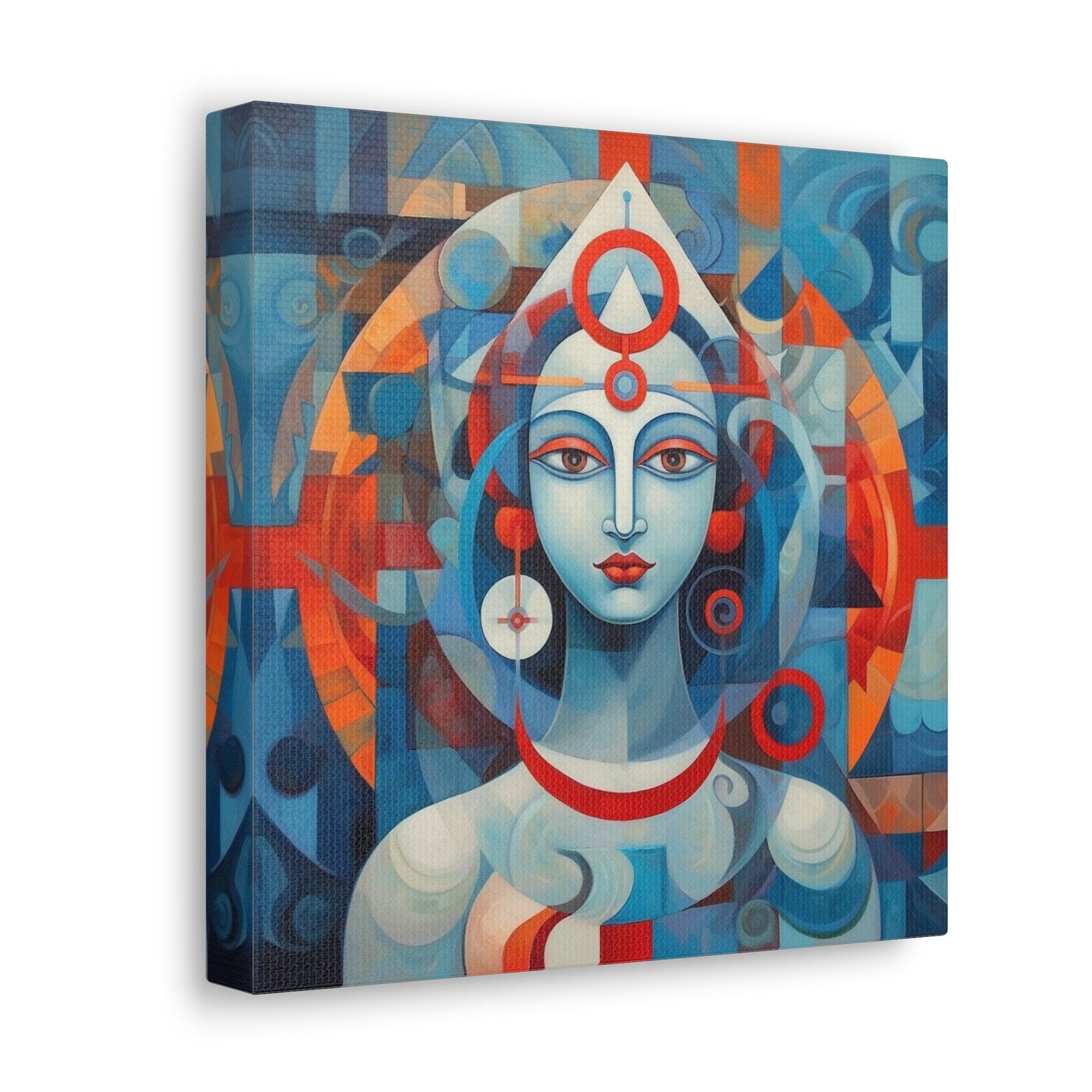 Hindu Goddess, Vesica Piscis Canvas Gallery Wraps