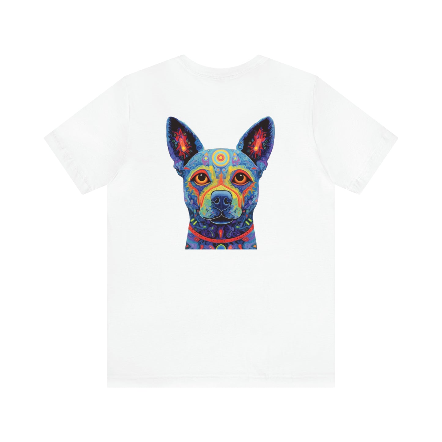 Psychedelic Dog Back Unisex Jersey Short Sleeve Tee