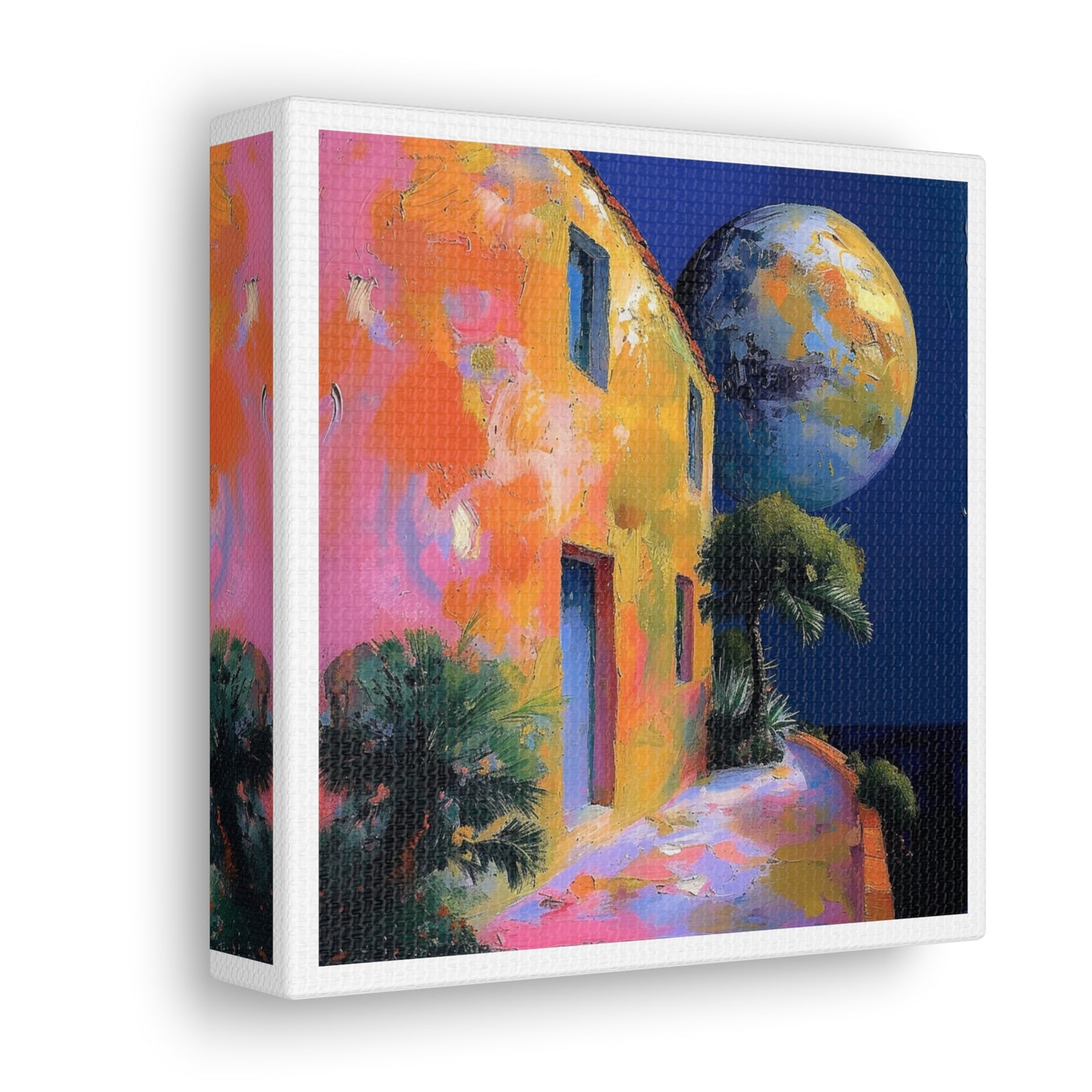 Planetary Home Canvas Wrap