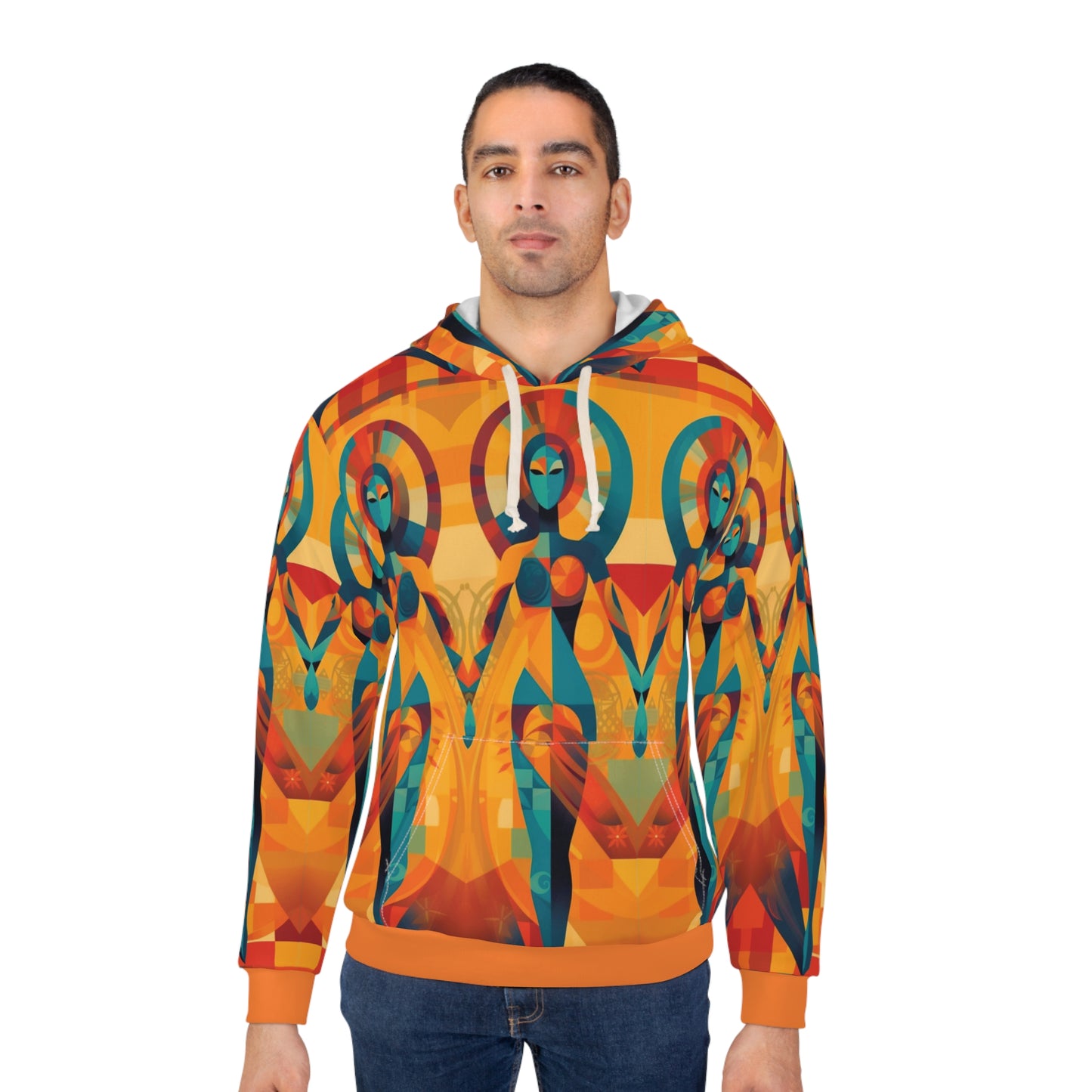 Tantric Cubists Unisex Pullover Hoodie (AOP)