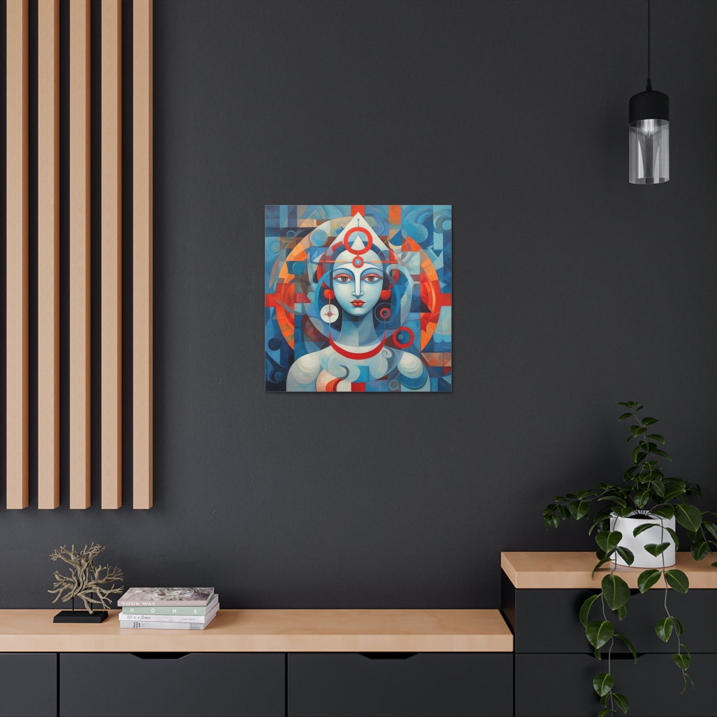 Hindu Goddess, Vesica Piscis Canvas Gallery Wraps