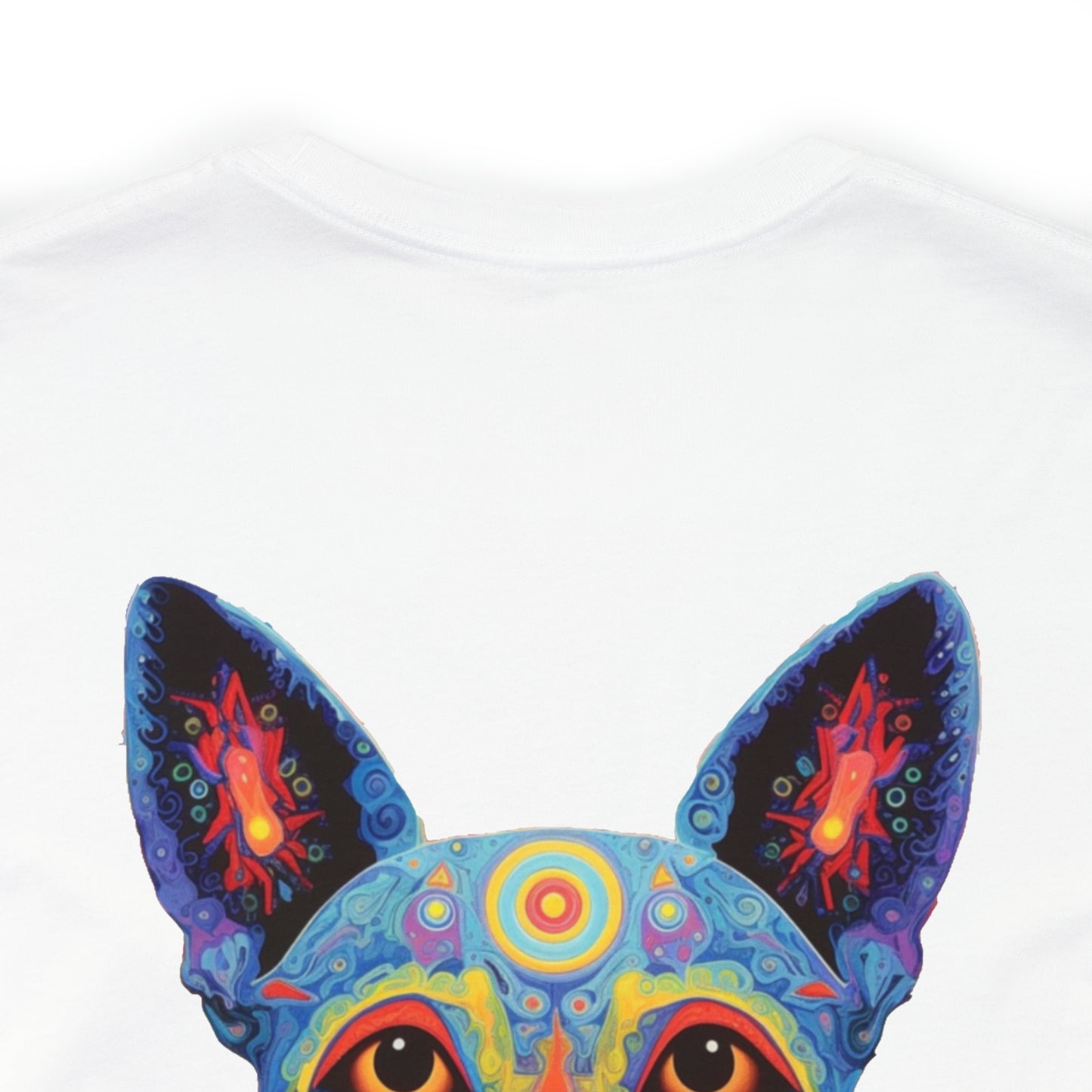 Psychedelic Dog Back Unisex Jersey Short Sleeve Tee