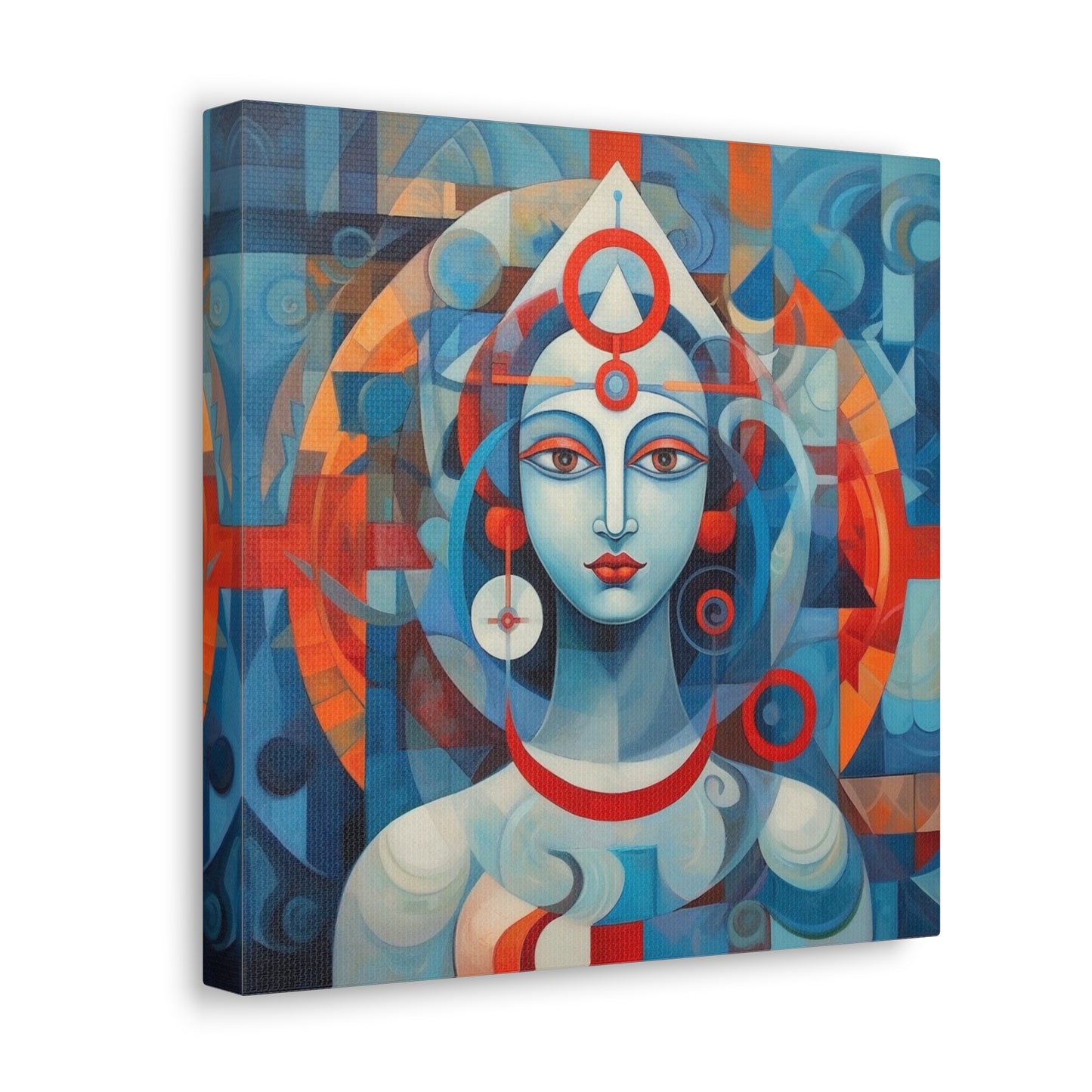 Hindu Goddess, Vesica Piscis Canvas Gallery Wraps