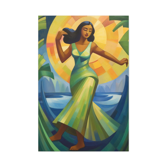 Tropical Dancer Canvas Gallery Wraps