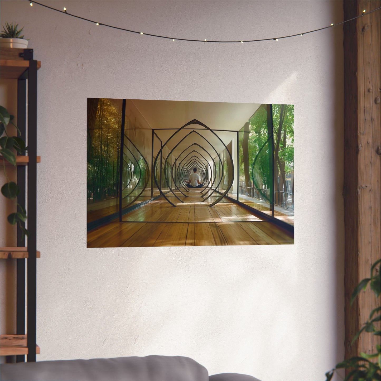 Mirror Meditation Matte Horizontal Posters