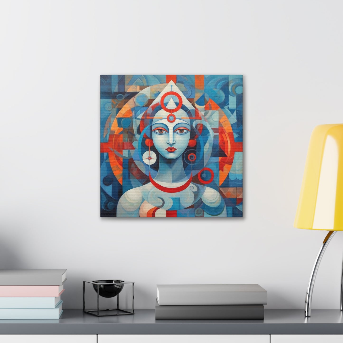 Hindu Goddess, Vesica Piscis Canvas Gallery Wraps