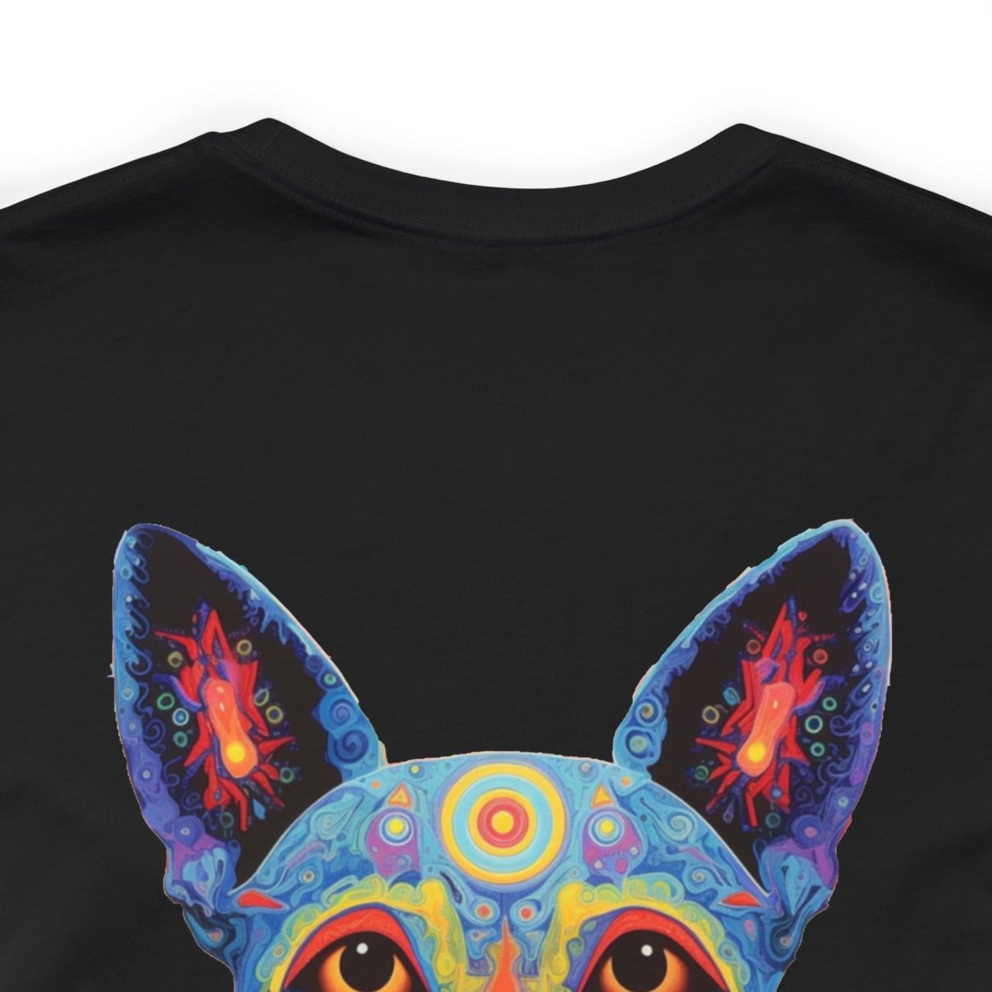 Psychedelic Dog Back Unisex Jersey Short Sleeve Tee