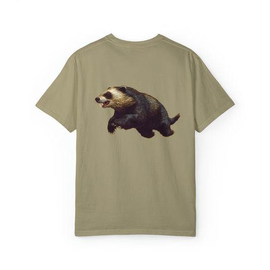 Honey Badger Back Unisex Garment-Dyed T-shirt