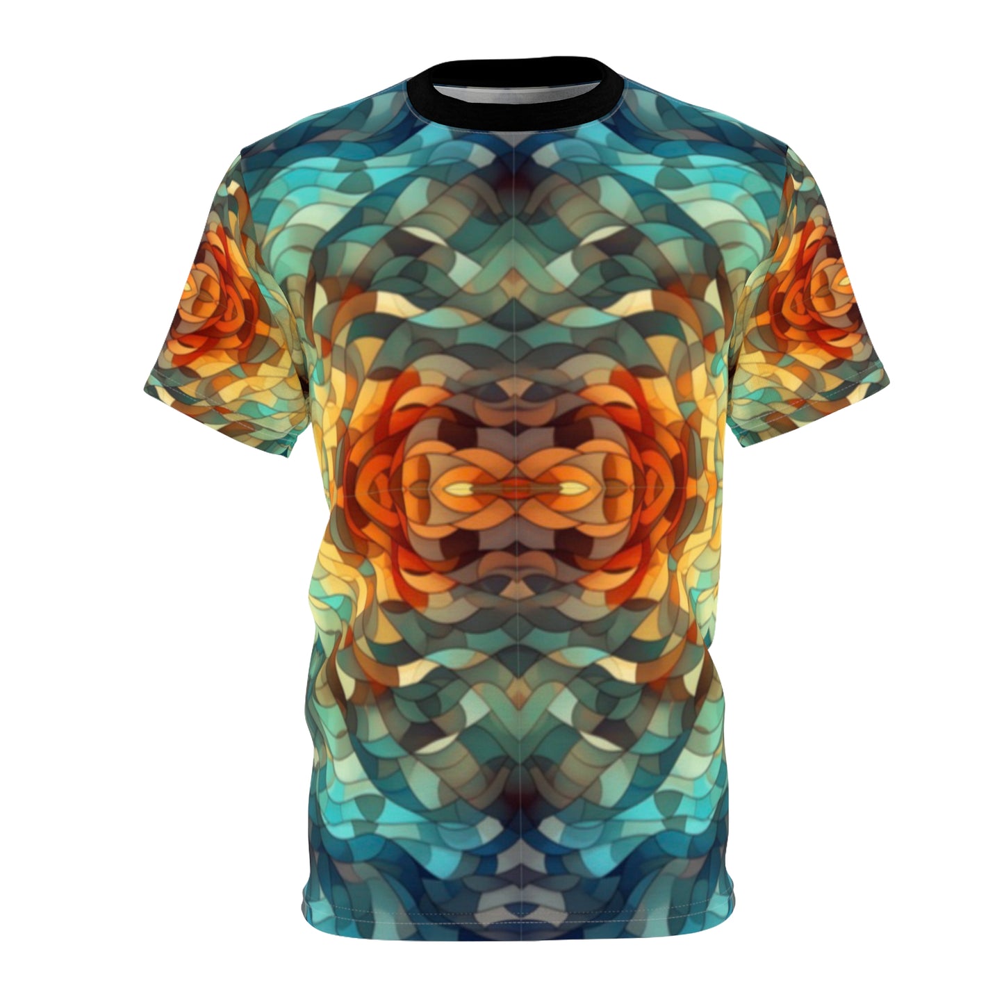 Geometric Kelp Unisex Cut & Sew Tee (AOP)