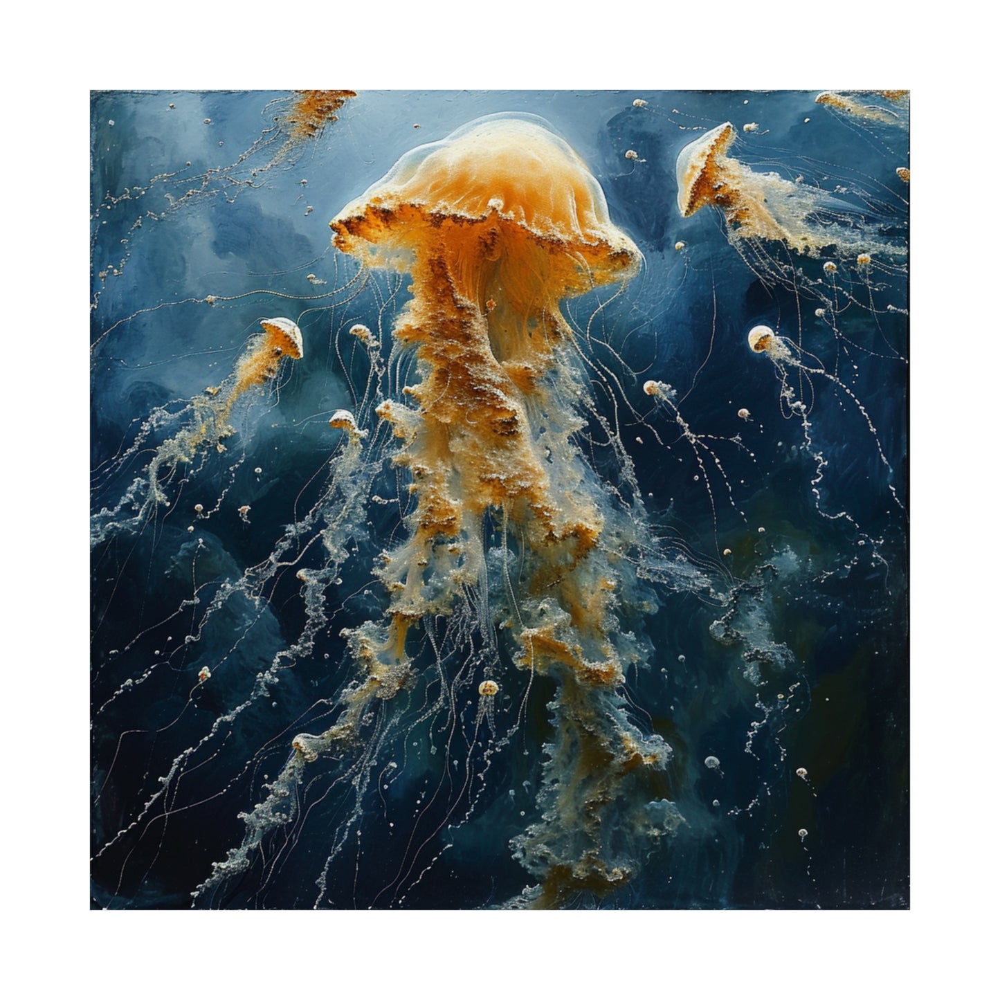 Jelly Fish Matte Poster