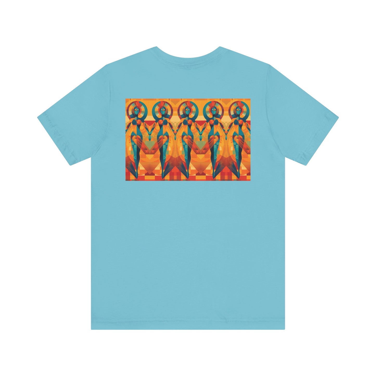 Tantric Cubists Back Unisex Jersey Short Sleeve Tee