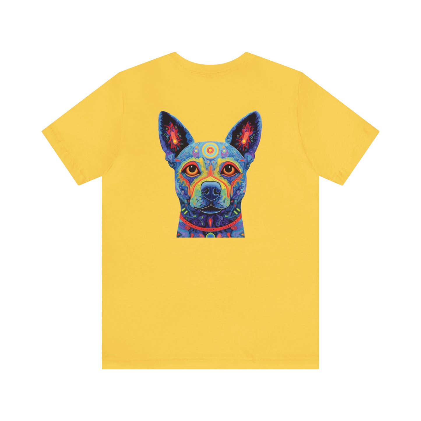 Psychedelic Dog Back Unisex Jersey Short Sleeve Tee