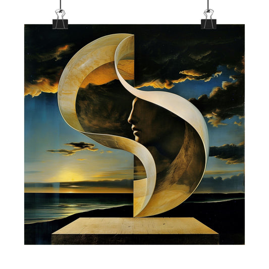 Dali Sunrise Matte Poster