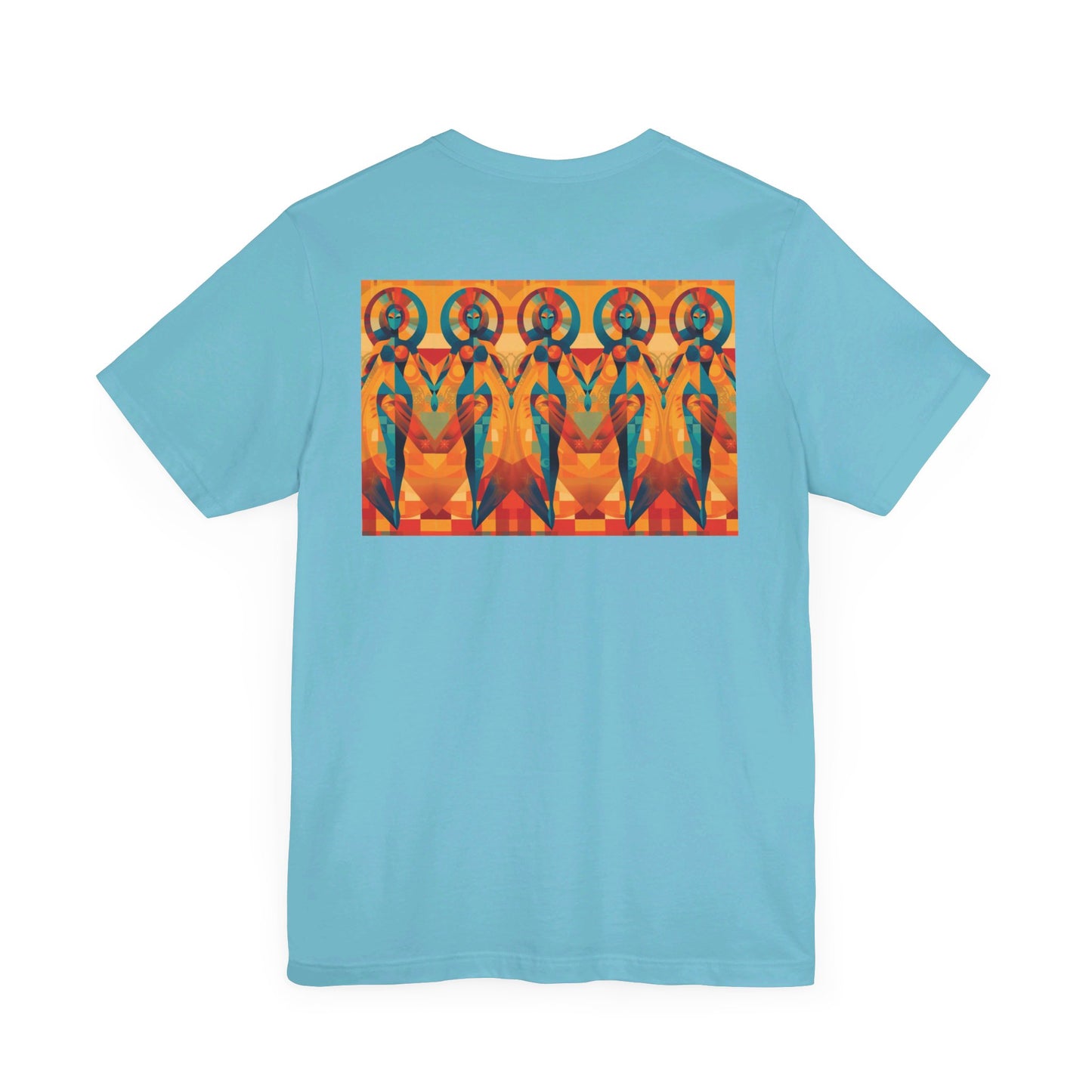 Tantric Cubists Back Unisex Jersey Short Sleeve Tee